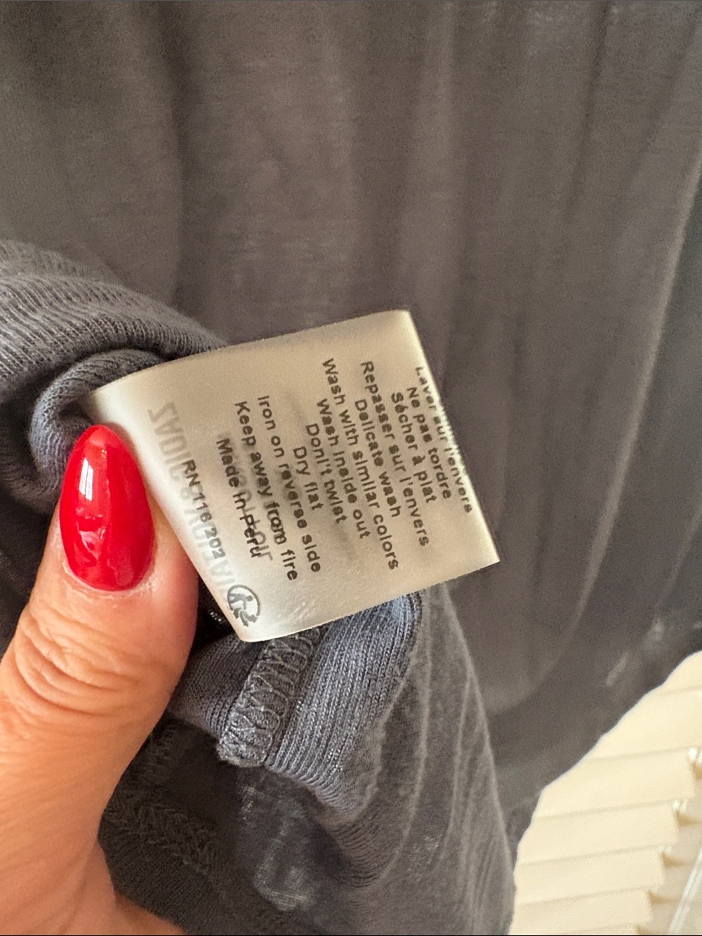 Zadig & Voltaire Navy Tee with Shimmer Trim in size XS - Picture 5 of 7